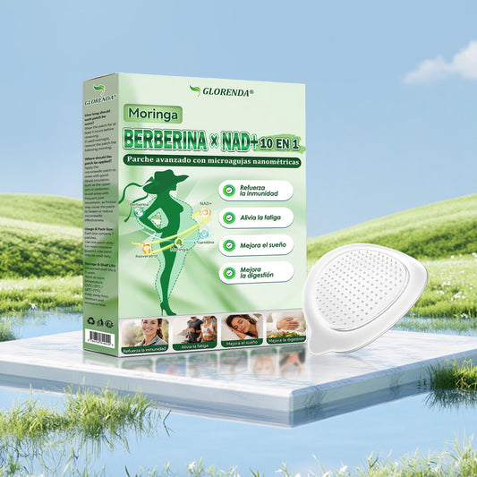 ⭐GLORENDA®🏡Moringa · Berberina × NAD+ Parche Avanzado de Nanomicroagujas 10 en 1