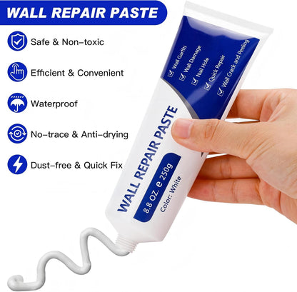 ⚒️✨ Ultimate Wall Repair Paste-Instantly Fix Holes • Quick Dry • Waterproof • Safe for Kids