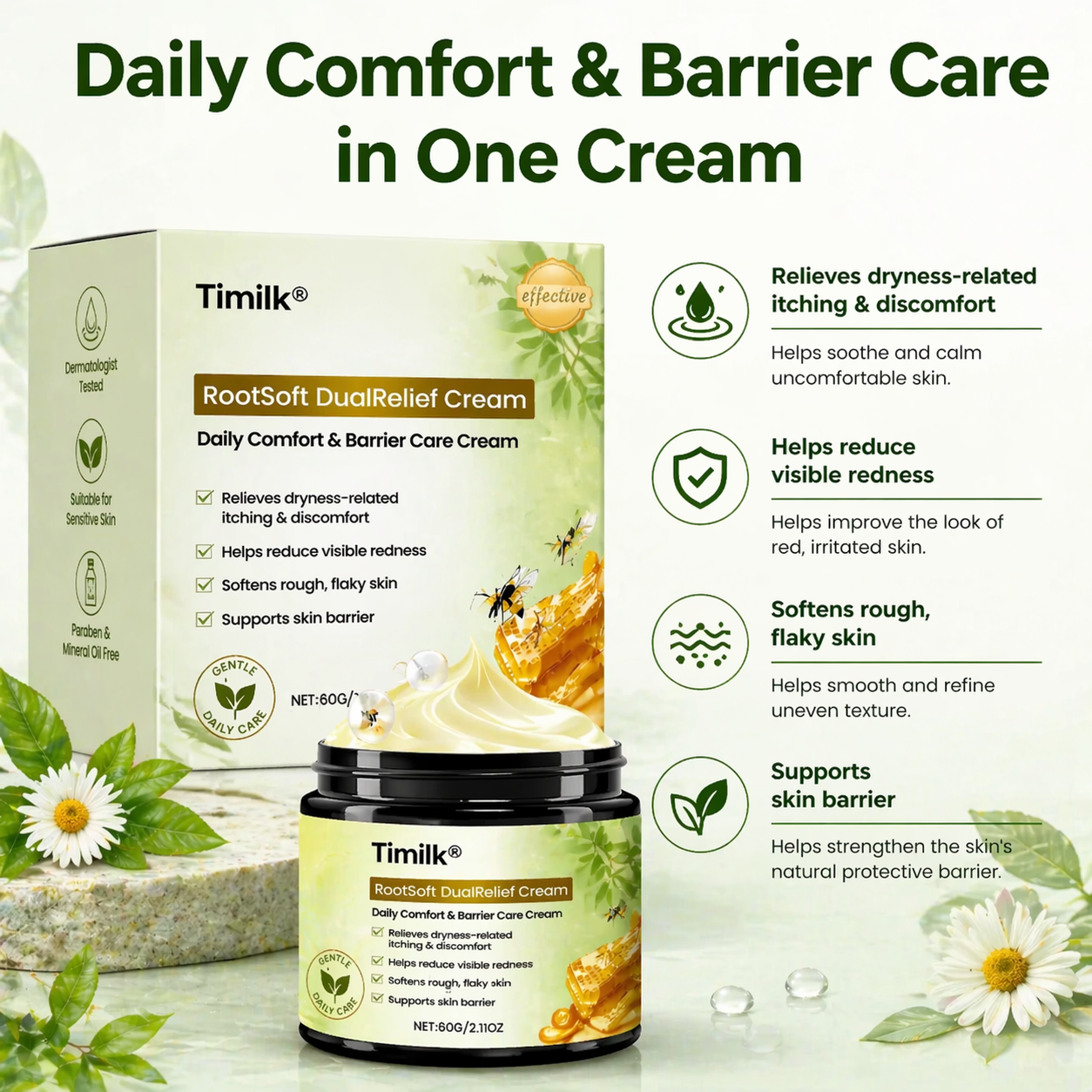 Timilk® RootSoft DualRelief-Creme